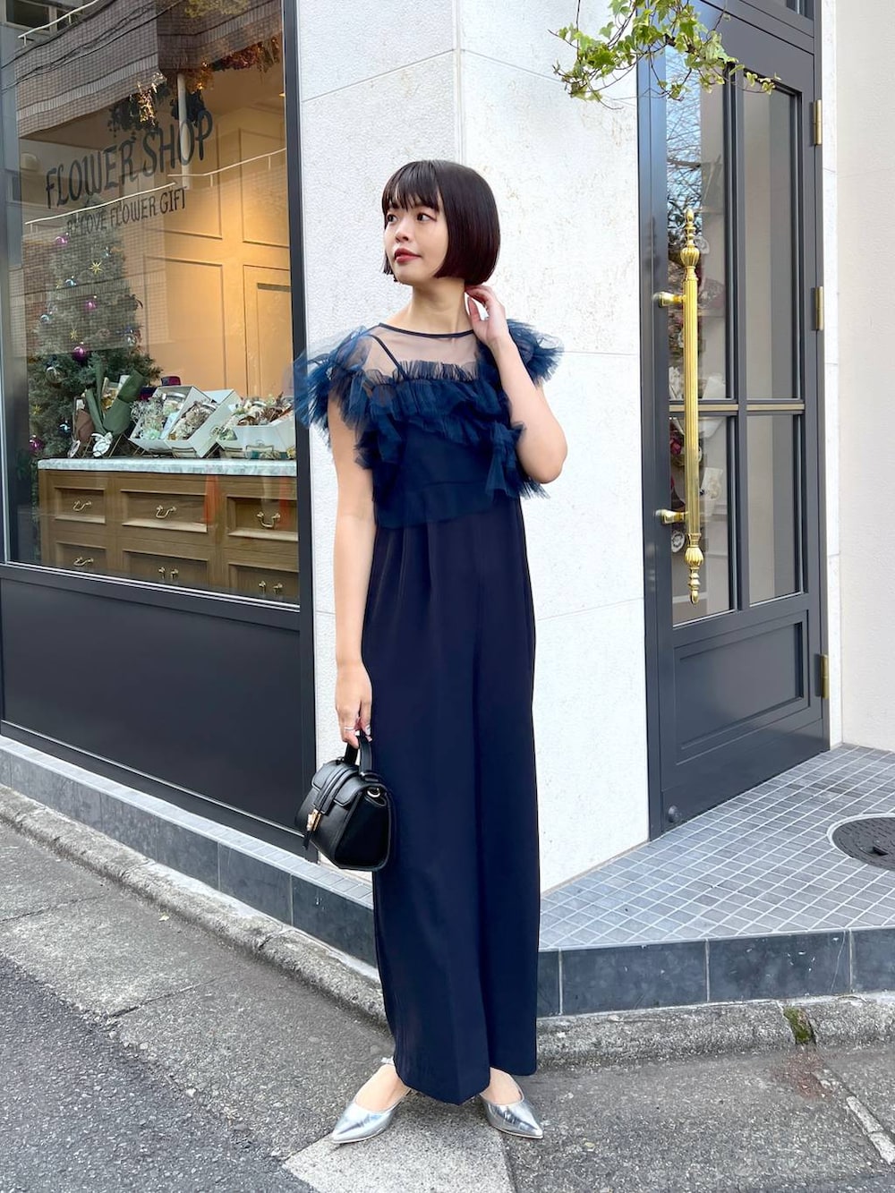 apart by lowrysフリルチュールセットサロペットパンツドレス結婚式