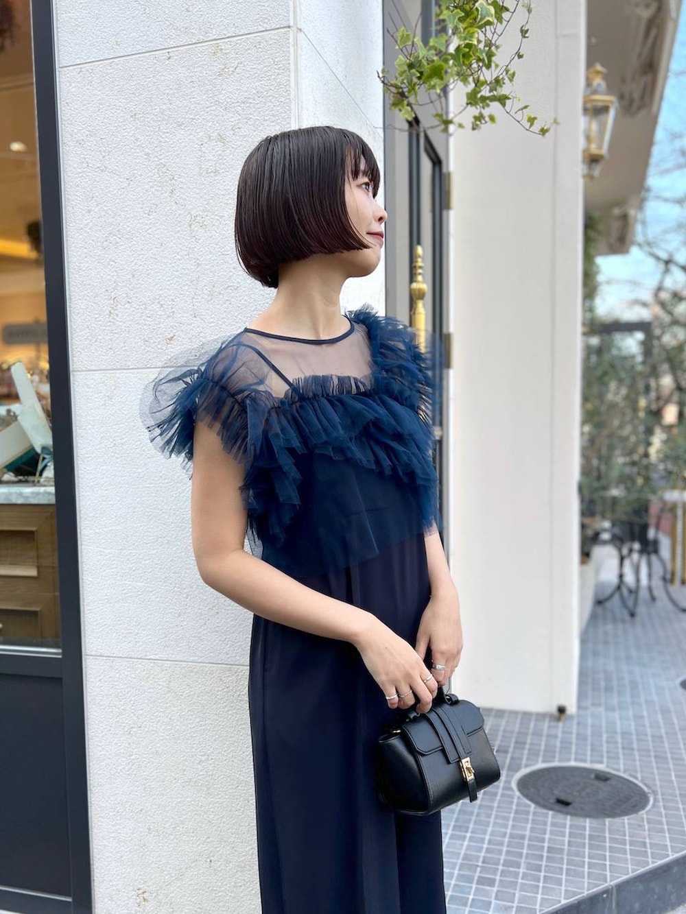 apart by lowrysフリルチュールセットサロペット　パンツドレス結婚式 apart by lowrysフリルチュールセットサロペット パンツドレス結婚式