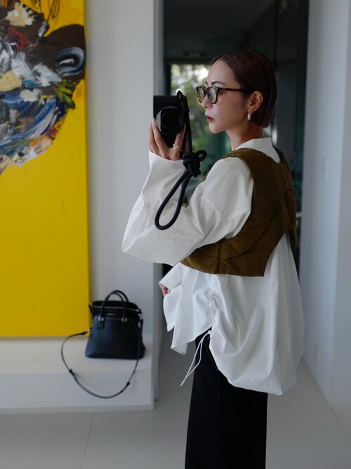 荻原桃子｜OMMOのシャツ/ブラウスを使ったコーディネート - WEAR