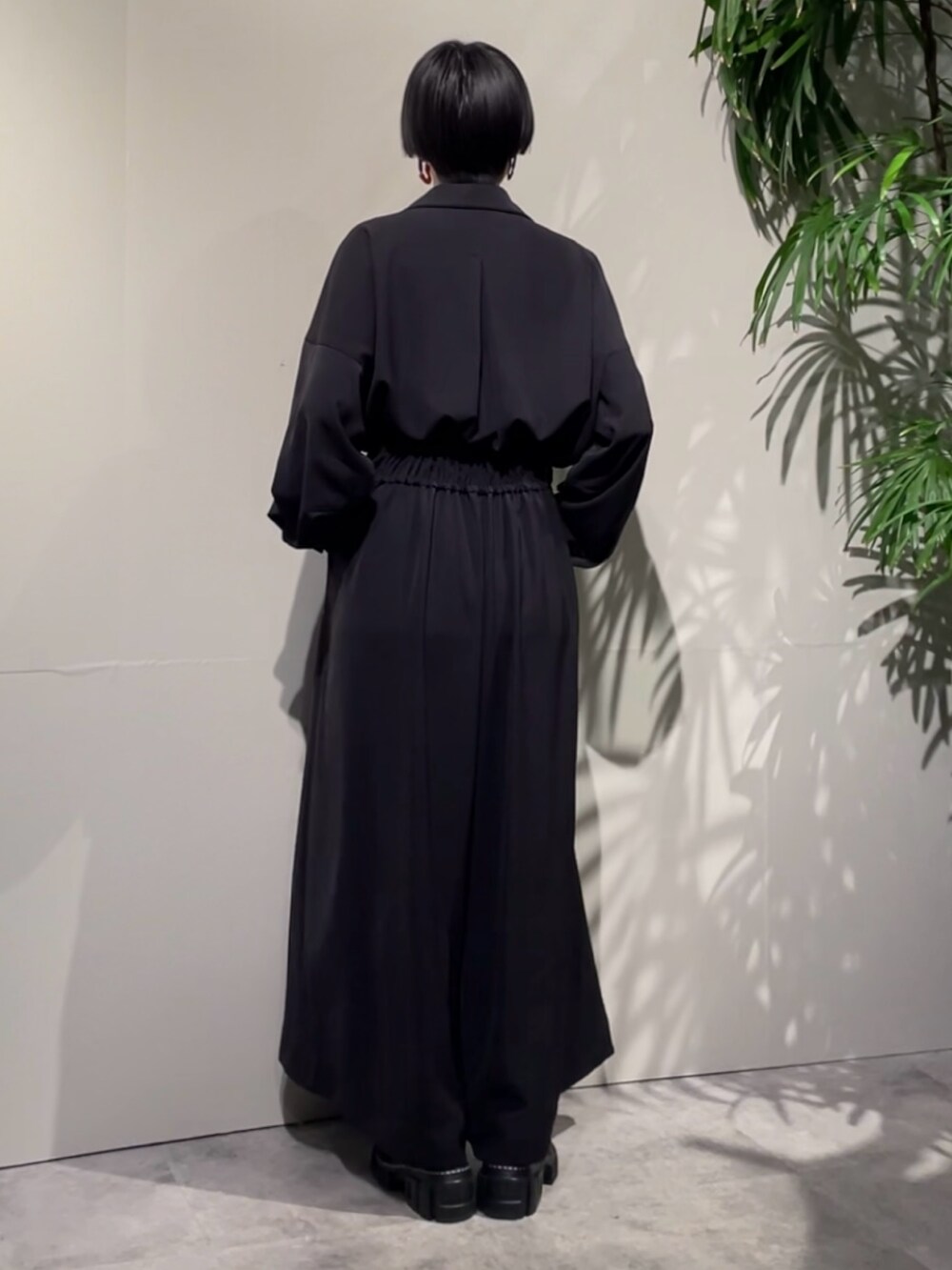 WAVE SHIRRING JUMP SUIT / ウェーブシャーリングジャンプスーツを使っ