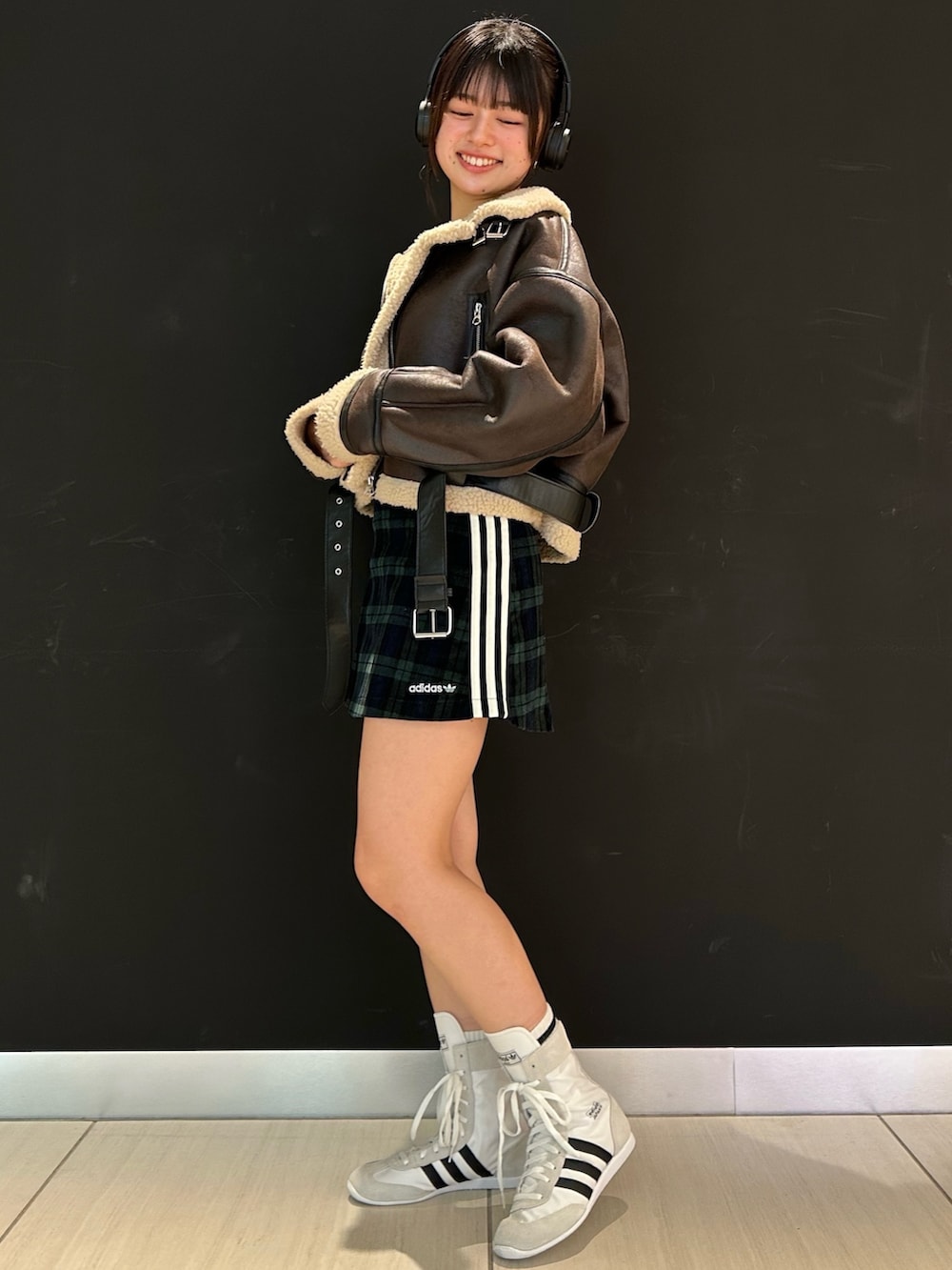 adidas コーデュロイ タータンスカート セール】コーデュロイ タータンスカート / アディダスオリジナル