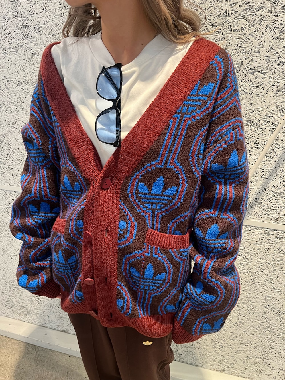 アディダス オリジナルス 70s トレフォイルカーディガン、ガゼル