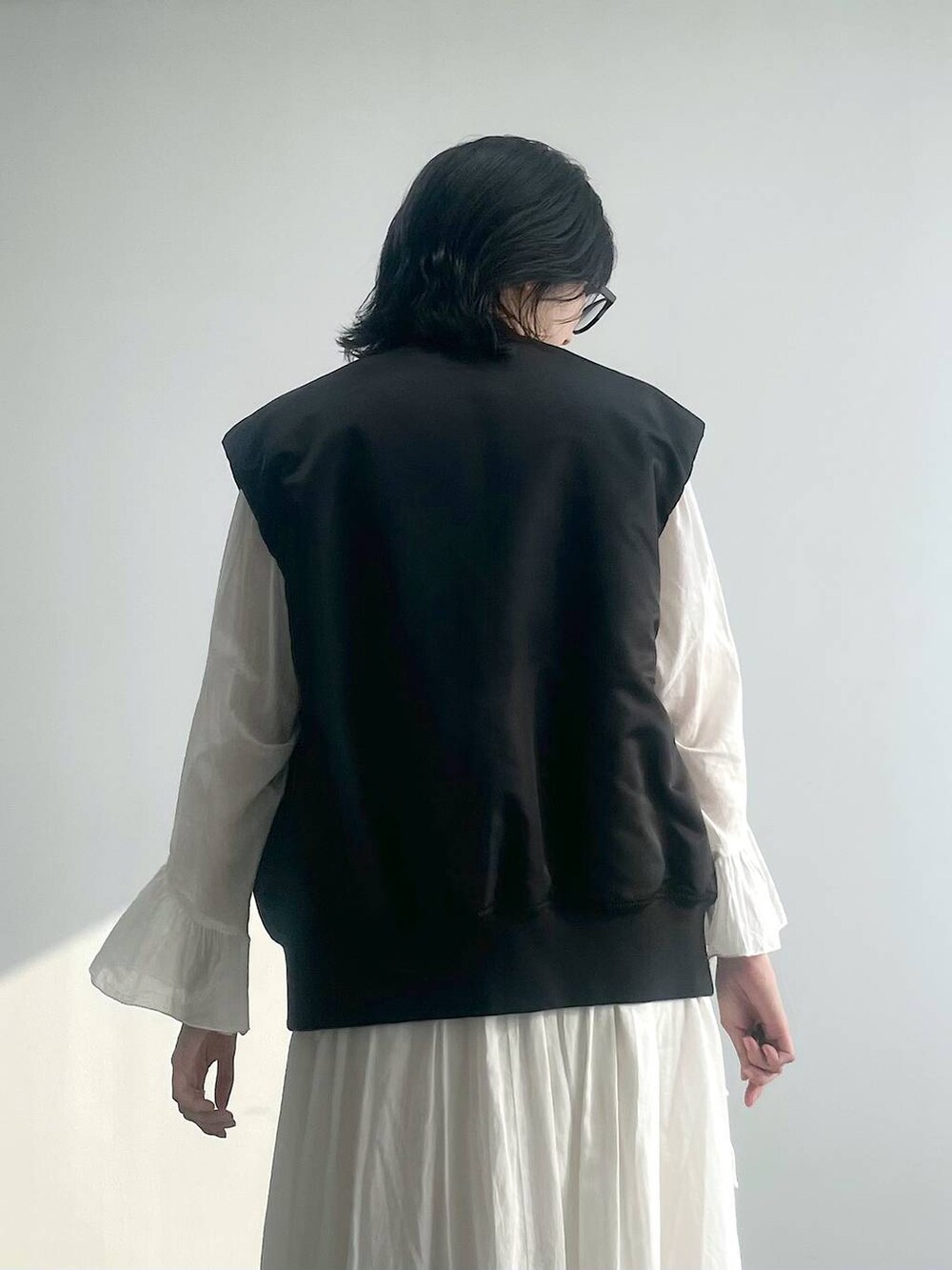 柳橋唯さん紹介】BABYLONE コットンVネックギャザーワンピース