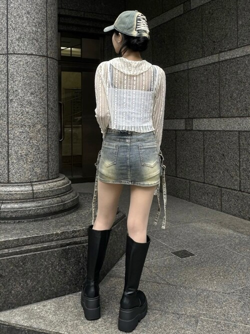CHUCUCHU カモジーンズスカート b13929ps-15.jpg