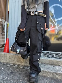 ROSEN KREUZ ローゼンクロイツ ドッキングスカートフレアワイドパンツ ROSEN KREUZ（ローゼンクロイツ）の「韓国ファッション Rosen Kreuz