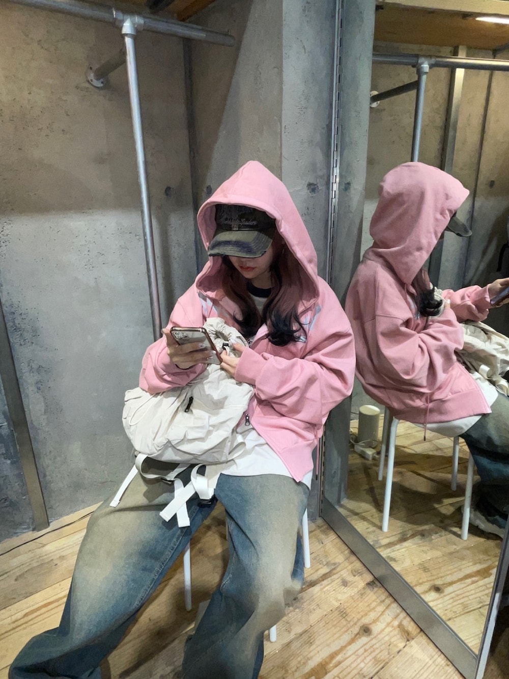 新品タグ付き♪HERMES 23SS 鐙の幻想 ナイロンパーカー ピンク 36 Ribbon Knife パーカー – BUNNY APARTMENT