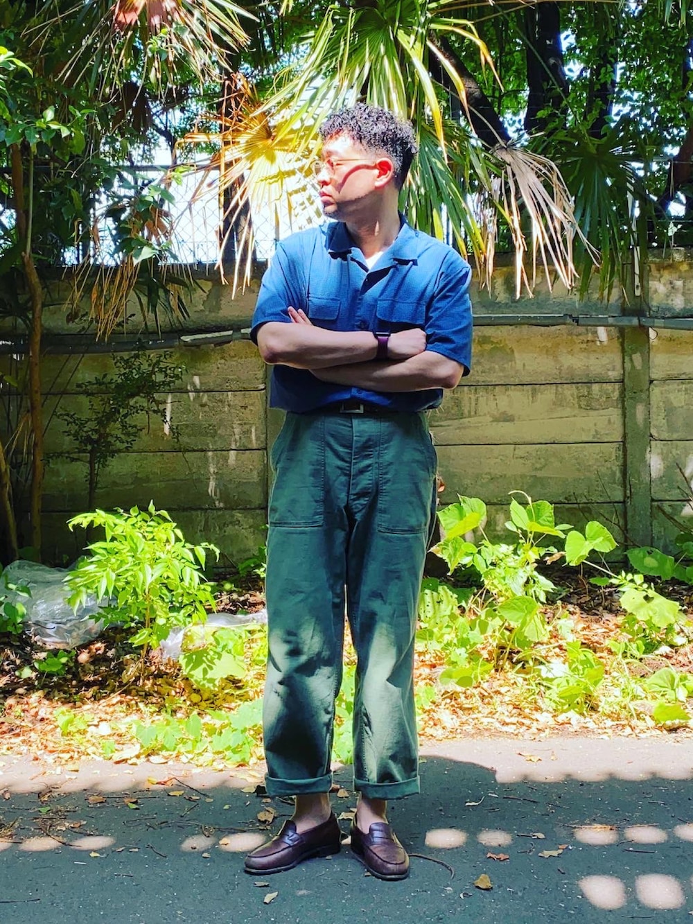 joe｜U.S ARMY OG-107 Fatigue pantsのカーゴパンツを使った