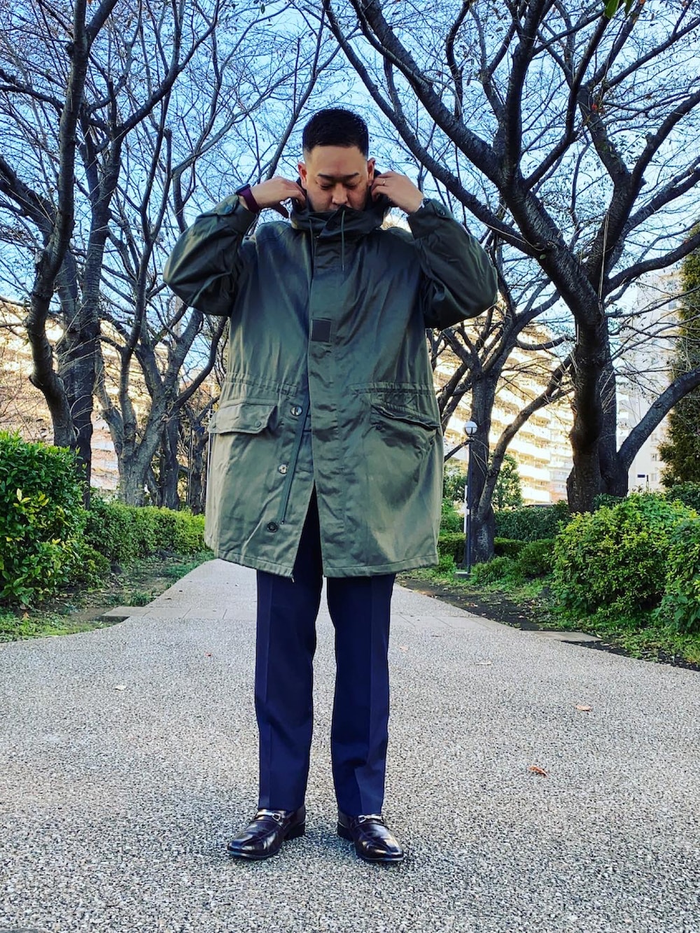 joe｜フランス軍M64パーカーのミリタリージャケットを使った