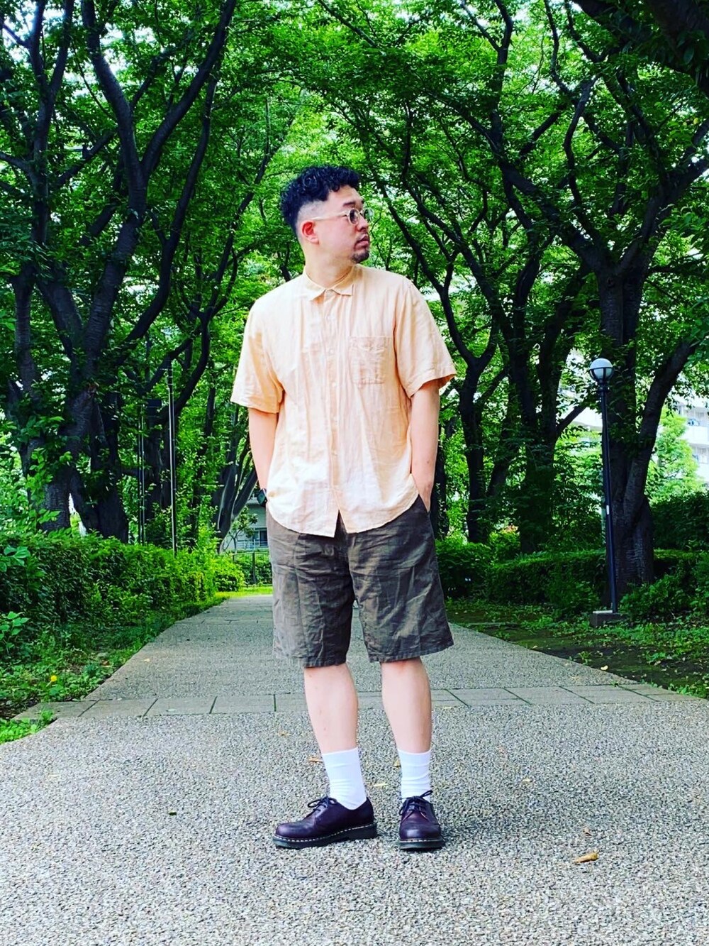 Dr. Martens 1461 Khaki Green ローファー Dr. Martens 1461 Khaki Green ローファー 1461 3 Eye Shoe
