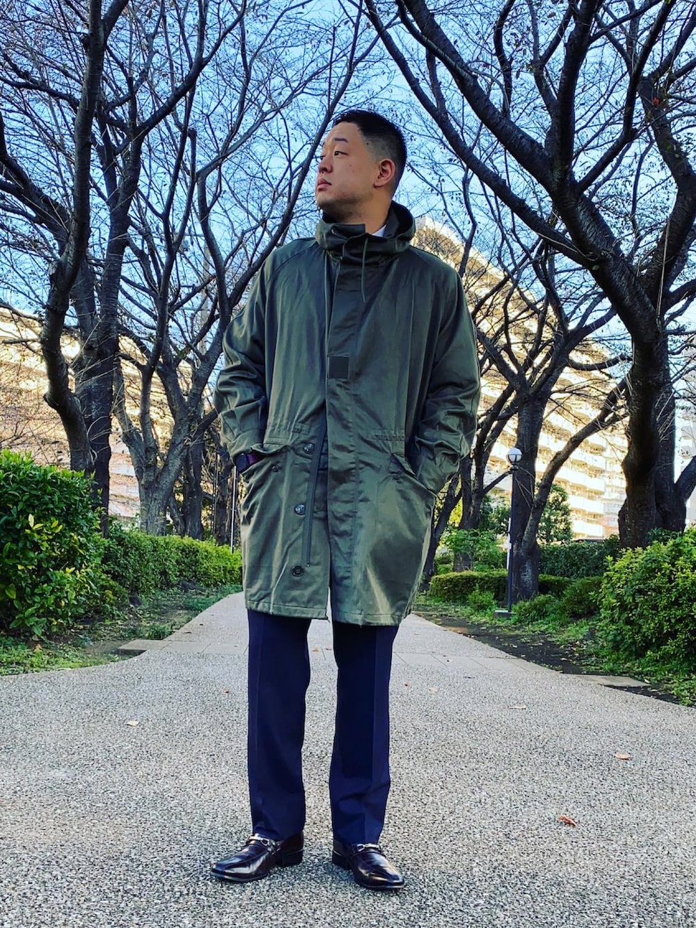 joe｜フランス軍M64パーカーのミリタリージャケットを使った