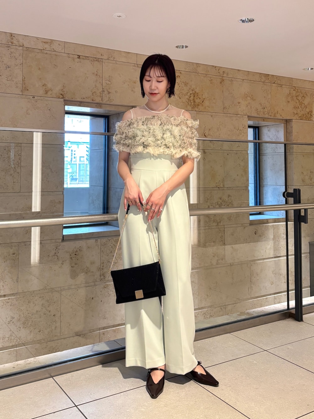 LAGUNAMOONのパンツドレス（グリーン系）を使った人気ファッション