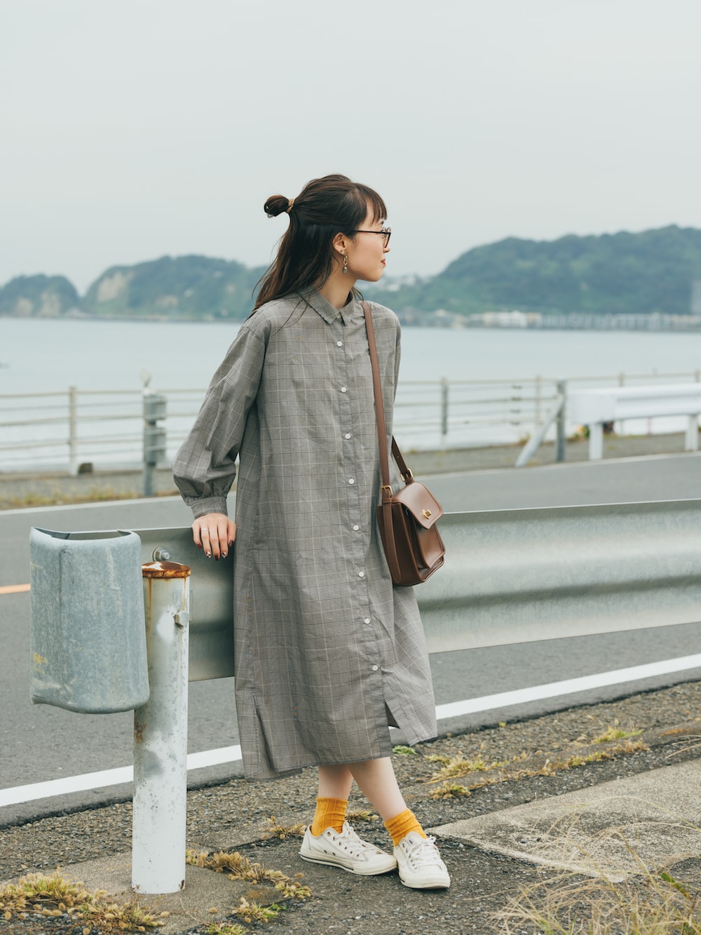 ぱっち｜GLOBAL WORKのシャツワンピースを使ったコーディネート - WEAR