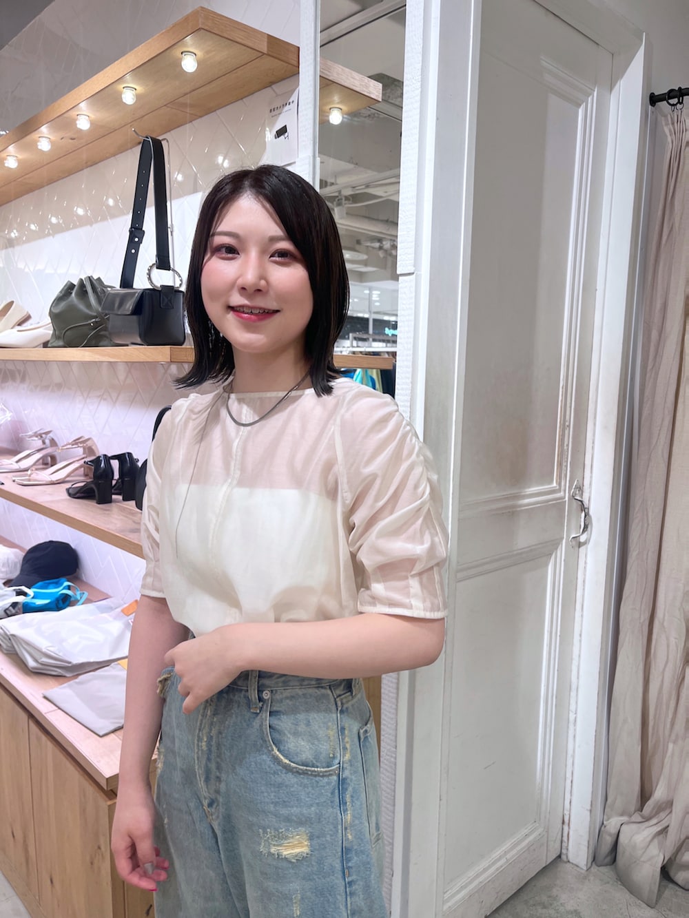 こめ｜mysticのデニムパンツを使ったコーディネート - WEAR 