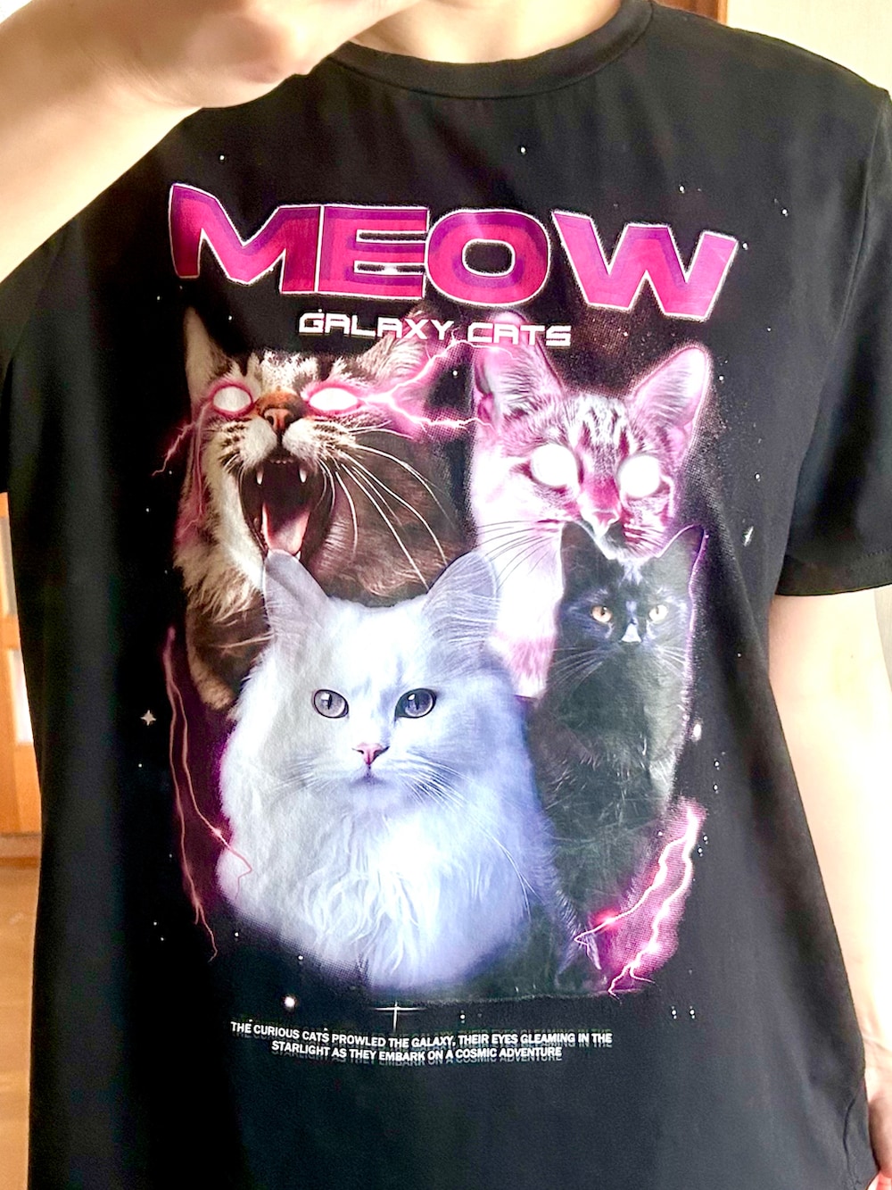 ブラック系のTシャツ/カットソー、ブラック系のパンツ、その他のバッグを着用したレディースの春コーディネートの2枚目の写真