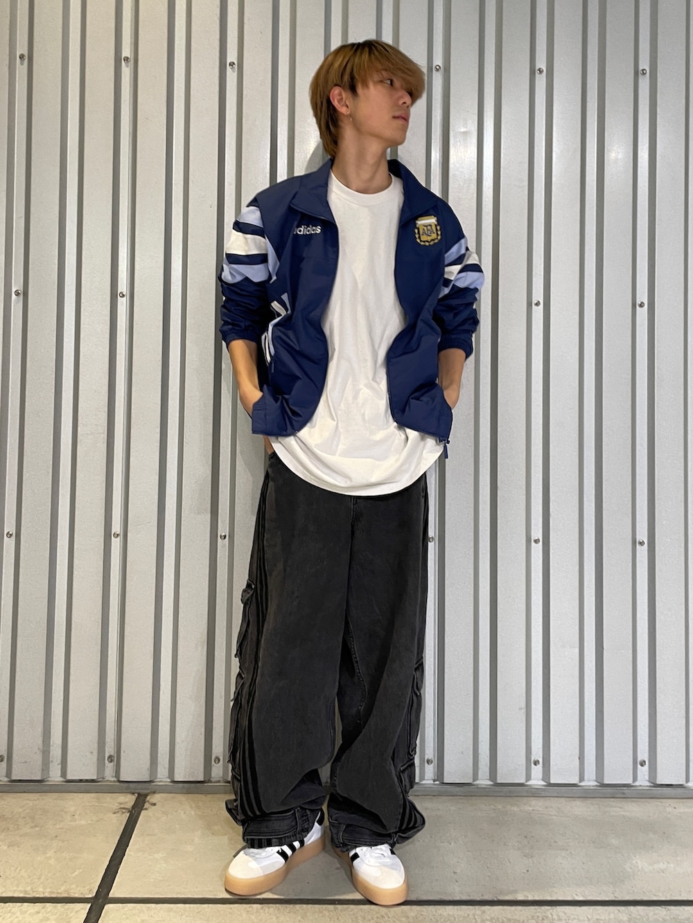 アルゼンチン 1994 ウーブントラックジャケット　サッカー アルゼンチン 1994 ウーブントラックジャケット サッカー - メルカリ