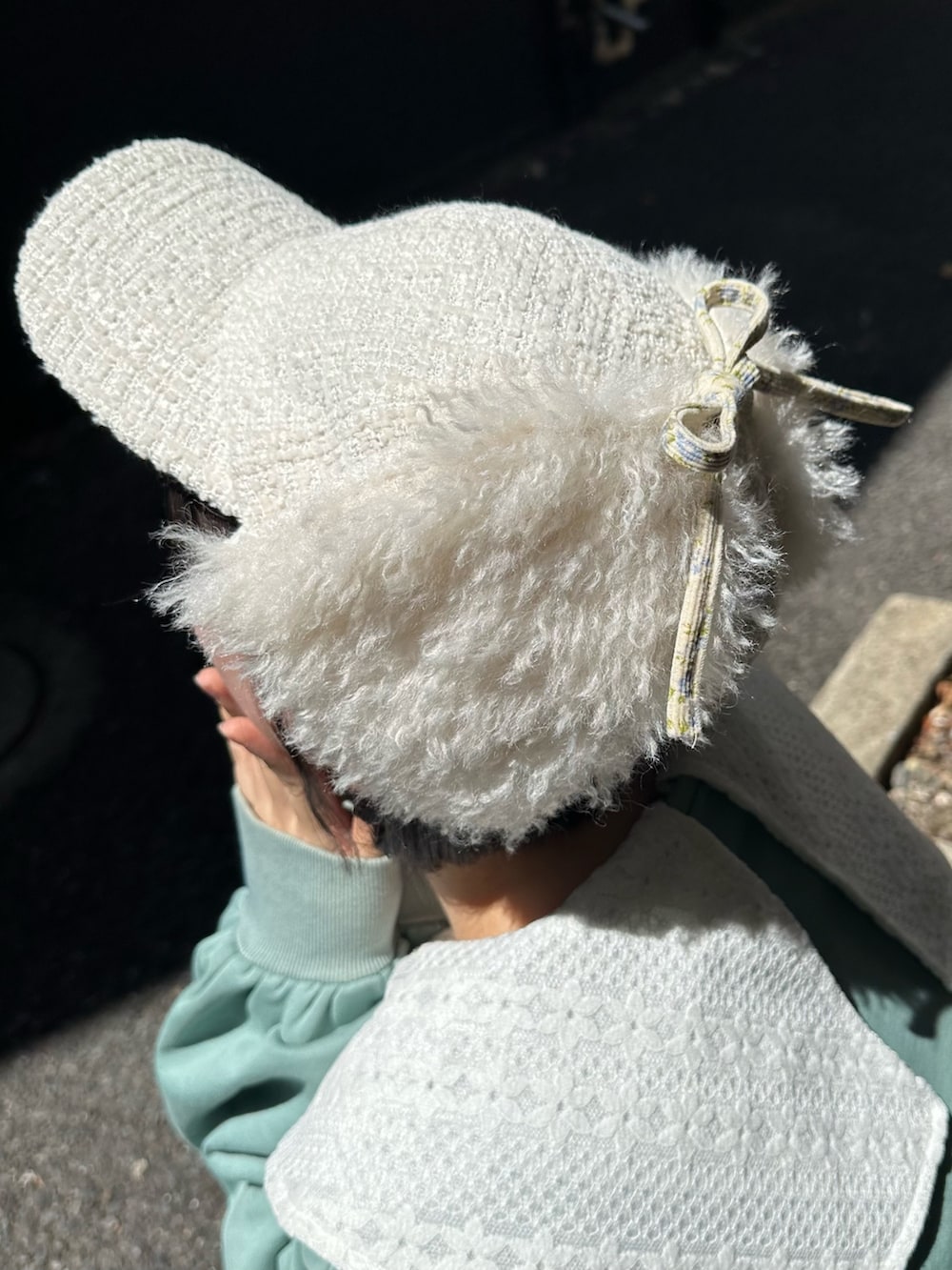ponさんの「フェイクファーベルクロシューズ（merry jenny）」を使ったコーディネートの8枚目の写真