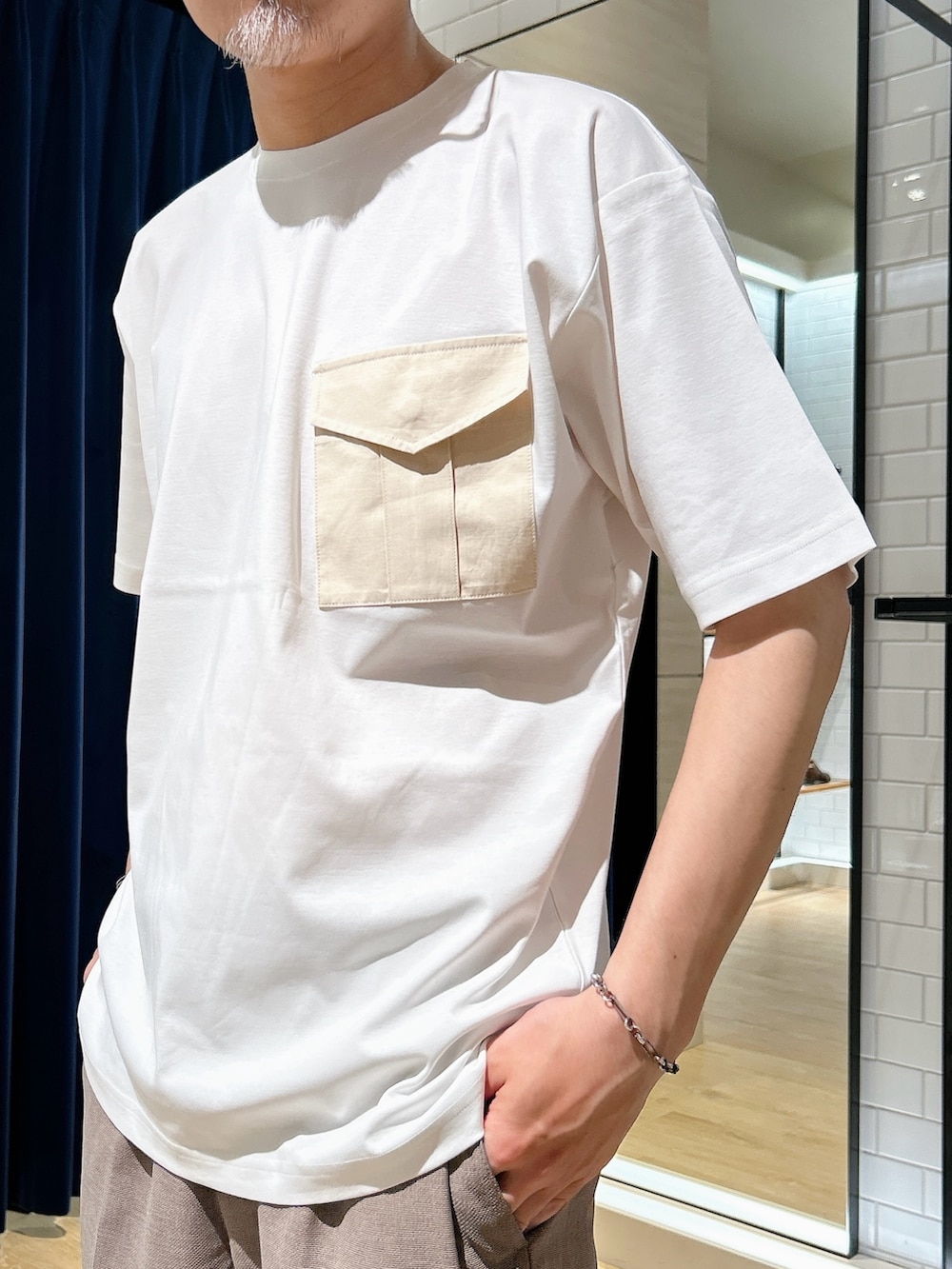 MIZUTAさんの「【ACTIVE SECT】《限定展開》カーゴポケットTシャツ 25SS（NOLLEY’S）」を使ったコーディネートの5枚目の写真