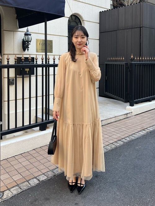 オケージョンアイテム】【サイズ展開あり】チュールハイネック