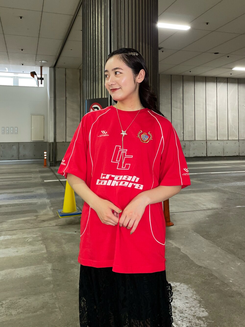 つぐみさんの「【ユニセックス】パイピングゲームTEE（CIAOPANIC）」を使ったコーディネートの2枚目の写真