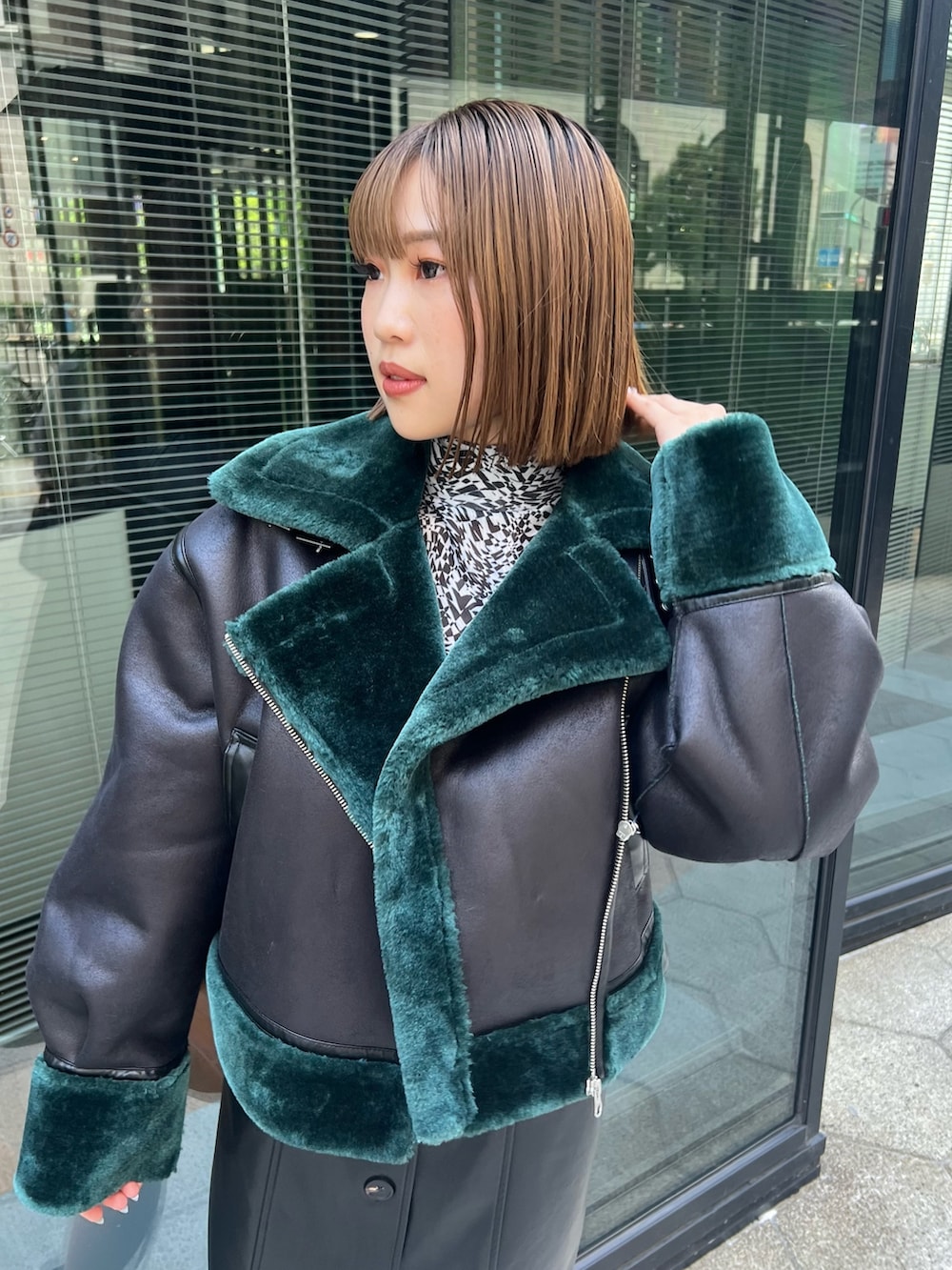 MURUA フリンジコート（MURUA フリンジケープコート（ブラック  