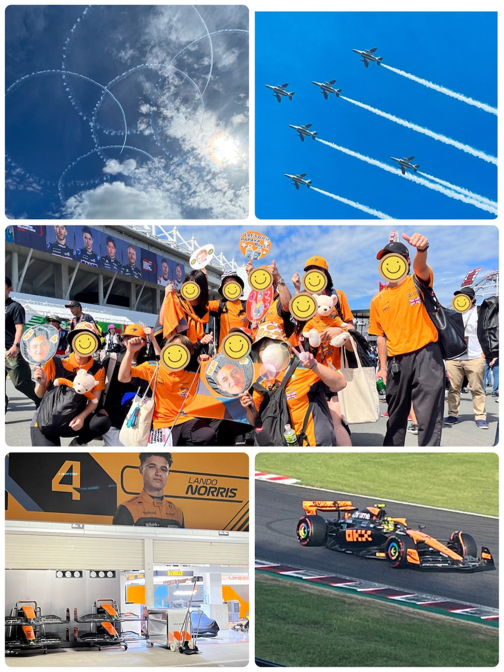 「F1日本グランプリ、F-1グランプリ、鈴鹿サーキット、マクラーレン、チームTシャツ、デニムコーデ、ハット、スニーカー、リュック女子、リュックスタイル、鈴鹿、パパイヤ、推し活、推しコーデ、ファッションを楽しもう」|「L.NORRIS とオソロのパパイヤ帽子💕のL.NORRIS とオソロ💕(ハット、オレンジ系)」を使った、鮎さん(レディース・164cm)の秋コーディネートの5枚目の写真