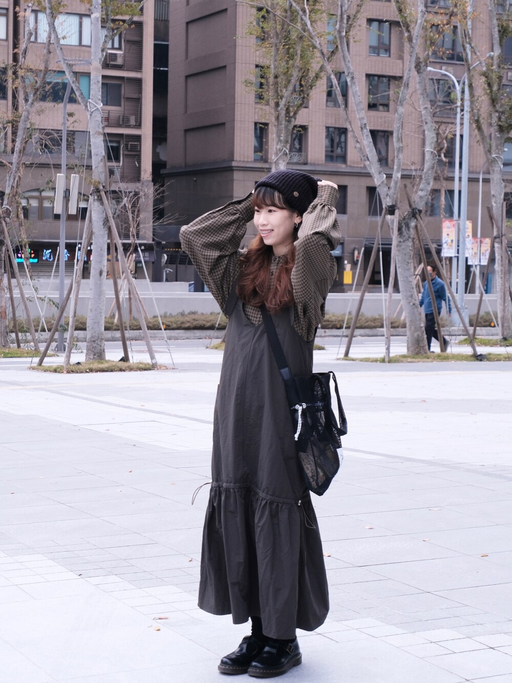「オトナカジュアル」｜「BONLECILLのアイテム（シャツ/ブラウス、ブラウン系）」を使った、Anita🍎さん（レディース・163cm）の冬コーディネートの2枚目の写真