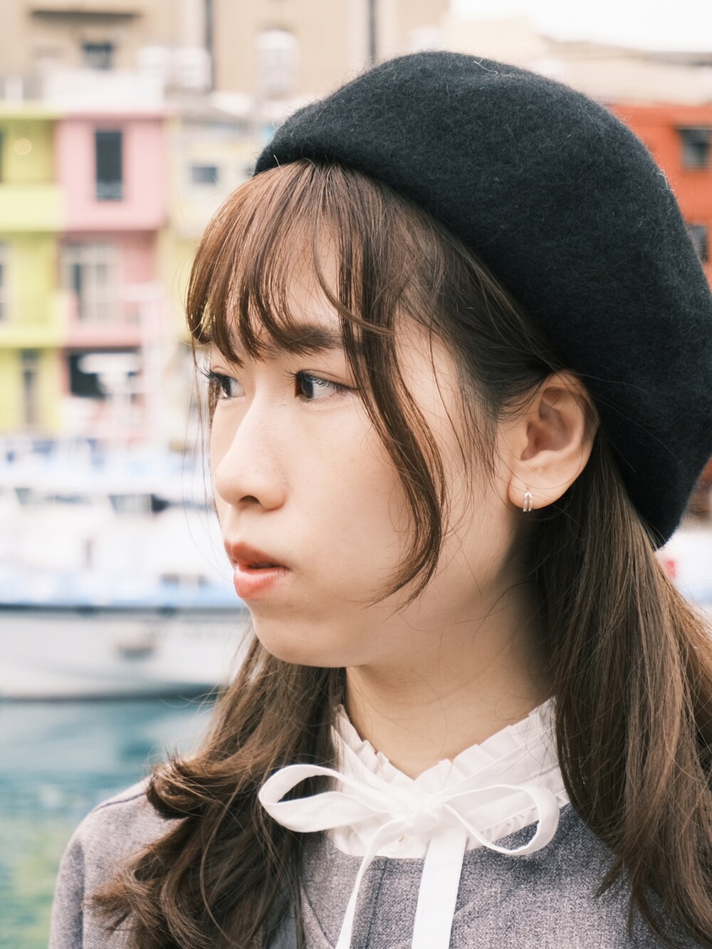 「秋のコーデ」｜「BONLECILLのアイテム（ワンピース、グレー系）」を使った、Anita🍎さん（レディース・163cm）の秋コーディネートの3枚目の写真