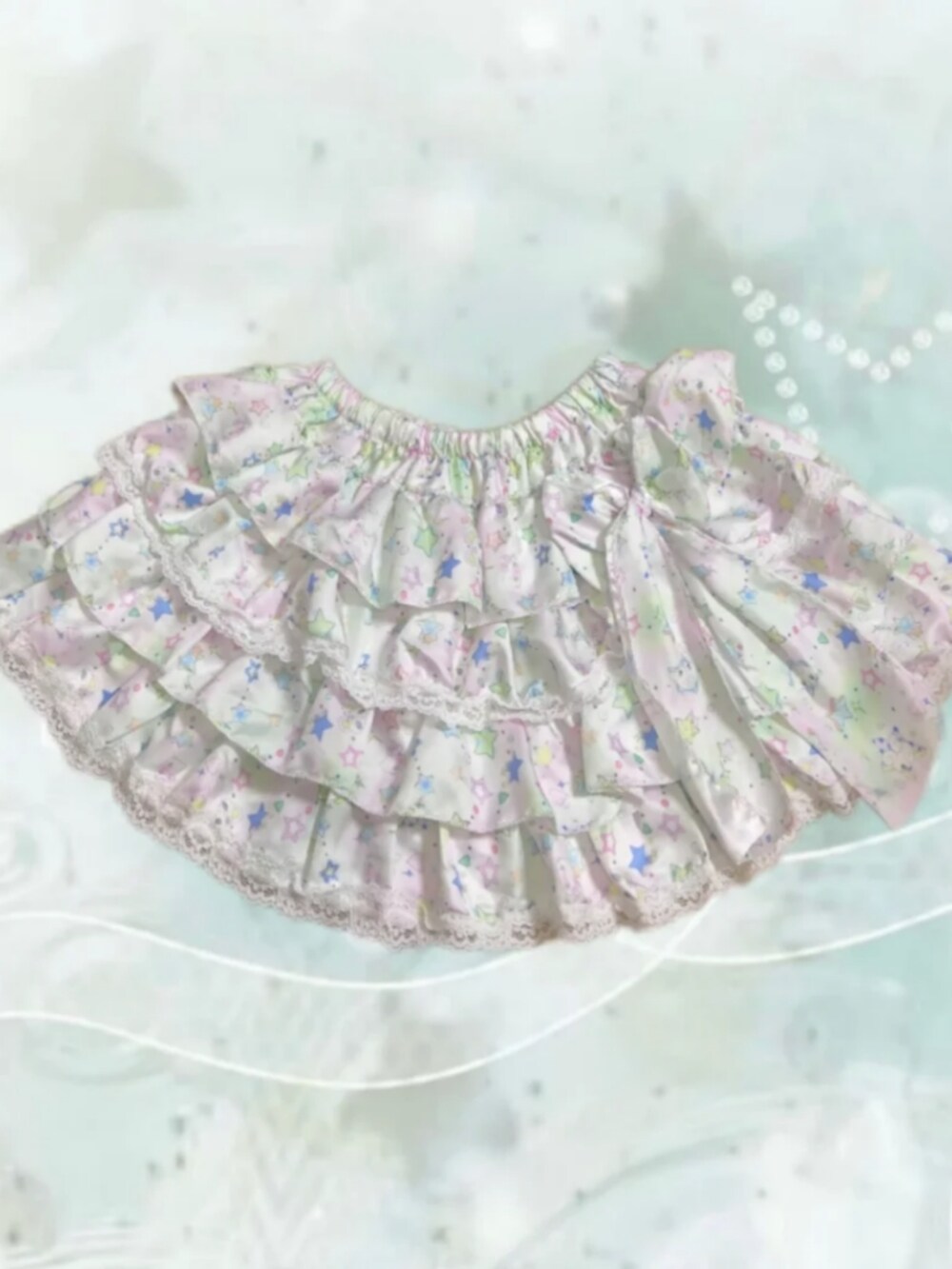 「ootd、夏、y2k、复古、韩系」｜「Handmadeのアイテム（スカート、グリーン系）」を使った、TOFFEEさん（レディース・160cm）の夏コーディネートの4枚目の写真