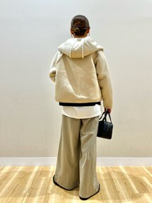 超美品ECOムートンリバーシブルフーディーベスト URBAN RESEARCH Sonny Label ムートンコート ボアコート ムートン