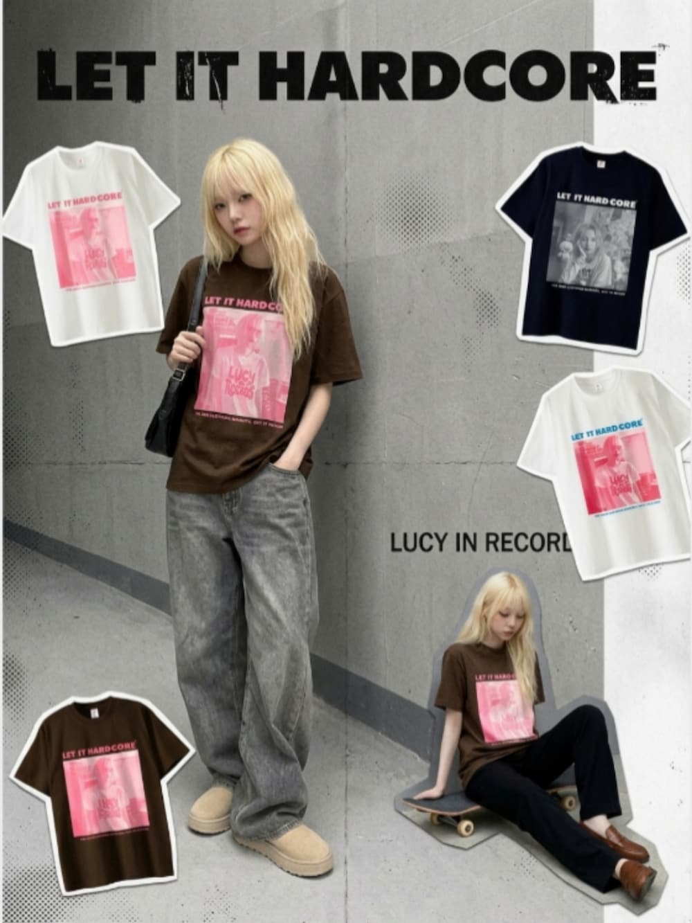 ブラック系のスニーカー、ブラック系のカーゴパンツ、ホワイト系のTシャツ/カットソーを着用したレディースの夏コーディネートの4枚目の写真