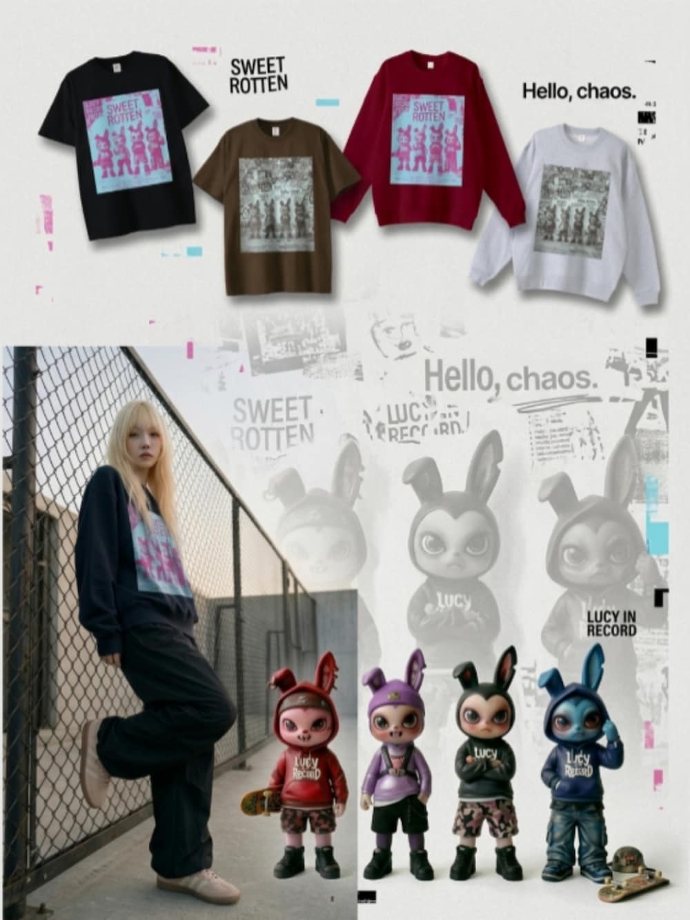 グレー系のスニーカー、ブラック系のスカート、ブラウン系のTシャツ/カットソーを着用したレディースの夏コーディネートの3枚目の写真