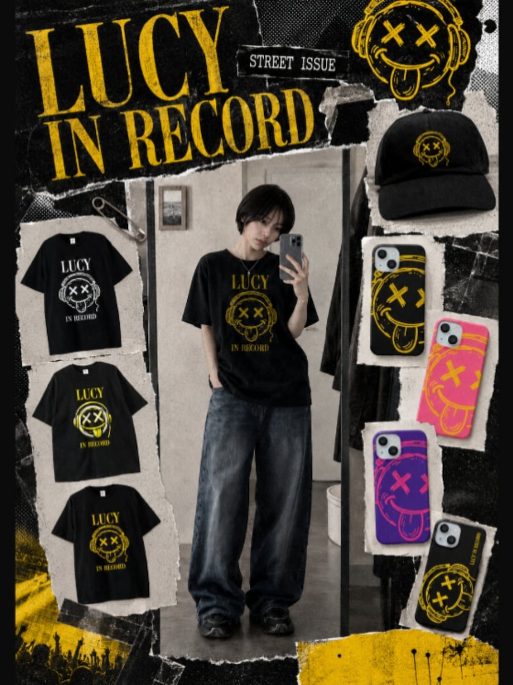 ベージュ系のブーツ、グレー系のデニムパンツ、ブラック系のTシャツ/カットソーを着用したレディースの春コーディネートの4枚目の写真