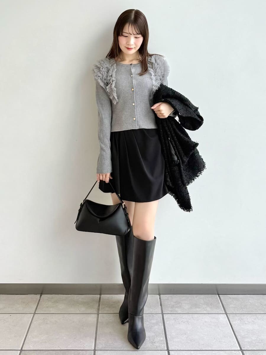 FRAY I.D ノーカラージャケット 黒 FRAY ノーカラージャケット I.D