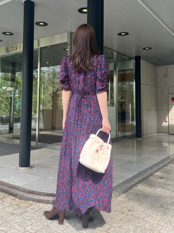 FRAY I.D ヴィスコースフラワーカシュクールワンピース