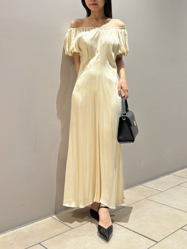 06T690☆ FRAY I.D 新品未使用 リネン ロング フレアワンピース FRAY I.D フデザインフレアワンピース