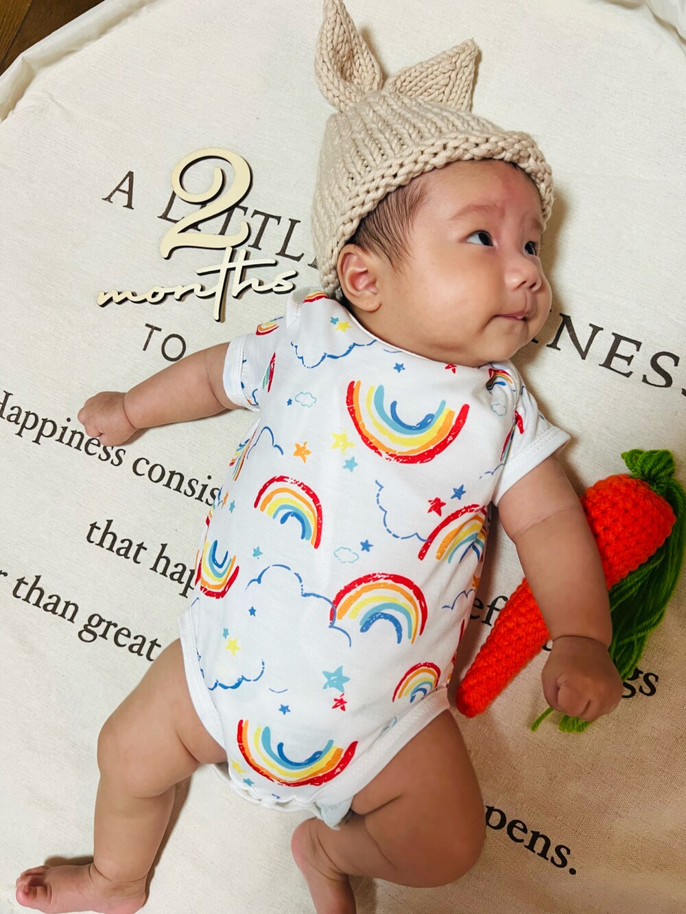 その他のロンパースを着用したキッズの冬コーディネートの2枚目の写真