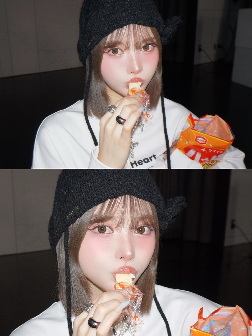 ホワイト系のTシャツ/カットソーを着用したレディースの春コーディネートの2枚目の写真