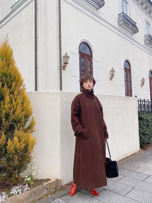 yukichi.(ユキチ)の「classical piping long coat / yukichi