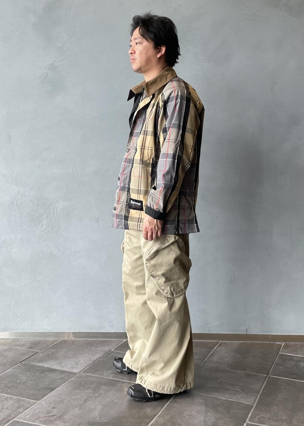 三浦準矢さんの「《別注》【Barbour】BEDALE CLASSIC リバーシブルブルゾン / ブルガリア製 / UNISEX（Barbour）」を使ったコーディネートの2枚目の写真