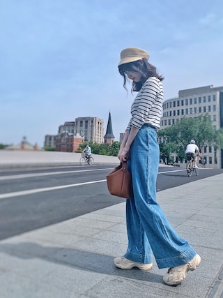 ♡ ℐ i ℓ ℓ 𓈒𓏸 ｜ZARAのデニムパンツを使ったコーディネート