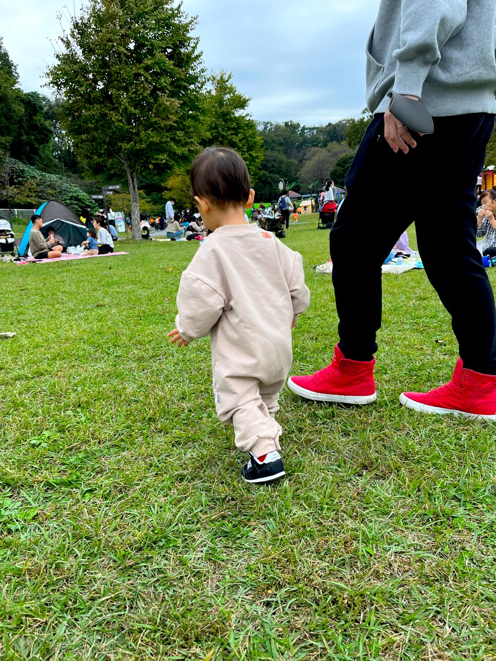 「赤ちゃん、ベビーコーデ、男の子、一歳5ヶ月、一歳、西松屋」｜「韓国のアイテム（その他ベビーウェア、ベージュ系）」を使った、NAU.Oさん（レディース・153cm）の秋コーディネートの3枚目の写真
