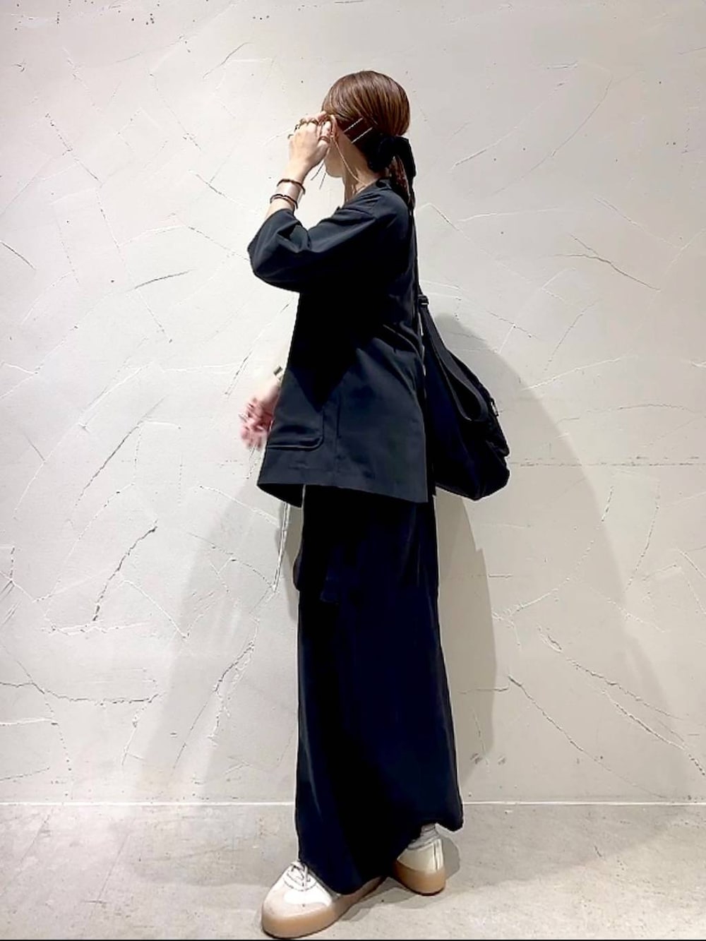 「着痩せ・細見え、体型カバー、ナチュラル、ママコーデ、春コーデ、夏コーデ、カジュアル、niko and ...、淡色コーデ、Over40スタッフ、大人カジュアル、ジャケット、ワントーン、ワンピース、スカート」｜「niko and...の【WILLIAM B.ELIOTT】レーシーラップスカート（スカート、ホワイト系）」を使った、みきてぃ24さん（レディース・158cm）の夏コーディネートの6枚目の写真