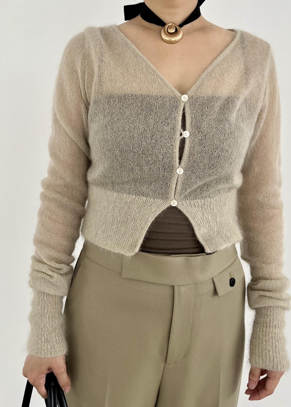 LEMAIRE - jacquemus モヘア クロップド カーディガン jacquemus モヘア クロップド カーディガン （JACQUEMUS