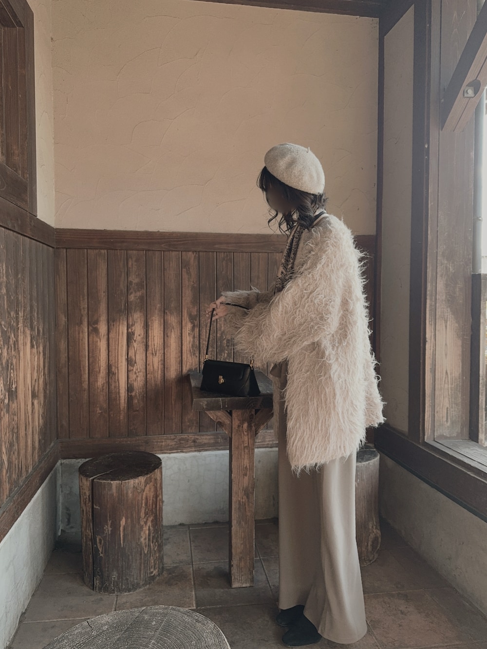 「しまむら、しまむらコーデ、しまスタ、しまコーデ、淡色コーデ、淡色、淡色女子、淡色女子と繋がりたい、ワンピース、bab、viviancollection、shein、SHEINコーデ、SHEIN」｜「Babのアイテム（ワンピース、ベージュ系）」を使った、miiさん（骨格ウェーブ・レディース・160cm）の春コーディネートの4枚目の写真