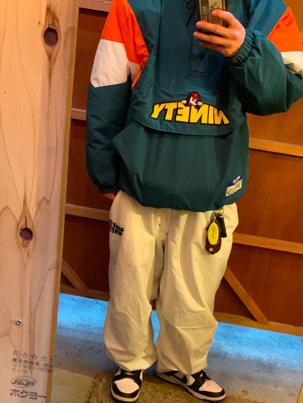 9090のフード付きナイロンジャケット 9090 × umbro Tech Nylon Jacket – YZ