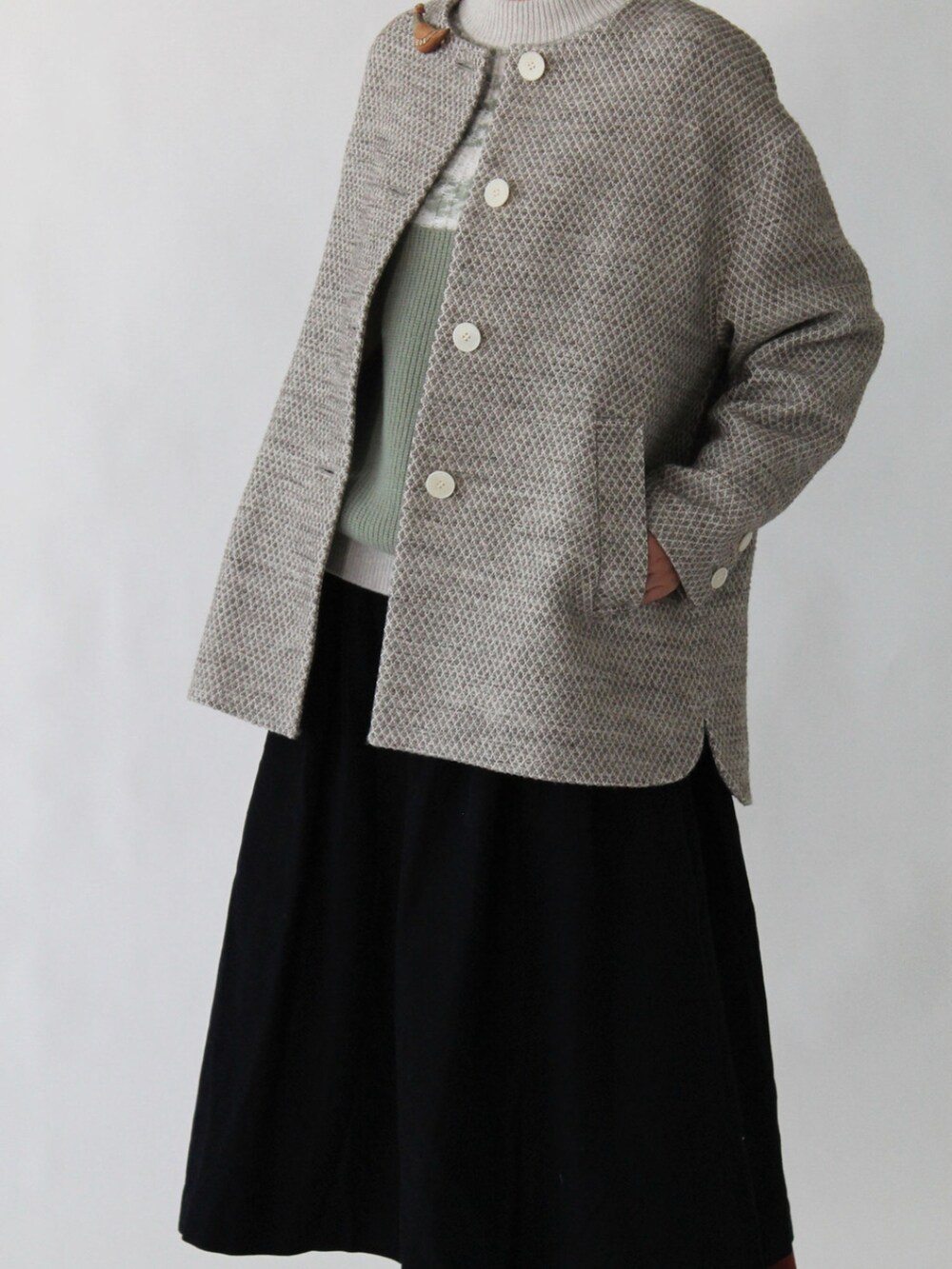 SIPULI_officialさんの「Melange Wool Nylon フェアアイル柄ニット（SIPULI）」を使ったコーディネートの5枚目の写真