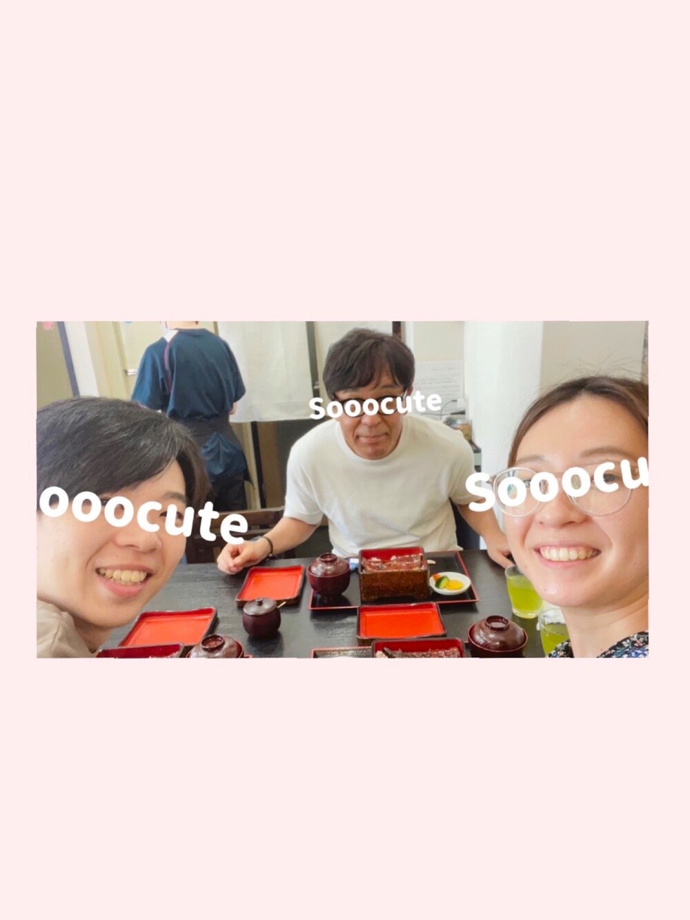「親子コーデ、父娘、息子くん、うなぎ、美味しかったね、来年も行こうね」|「+クローゼットのアイテム(Tシャツ/カットソー、ベージュ系)」を使った、Rinさん(レディース・152cm)の夏コーディネートの2枚目の写真
