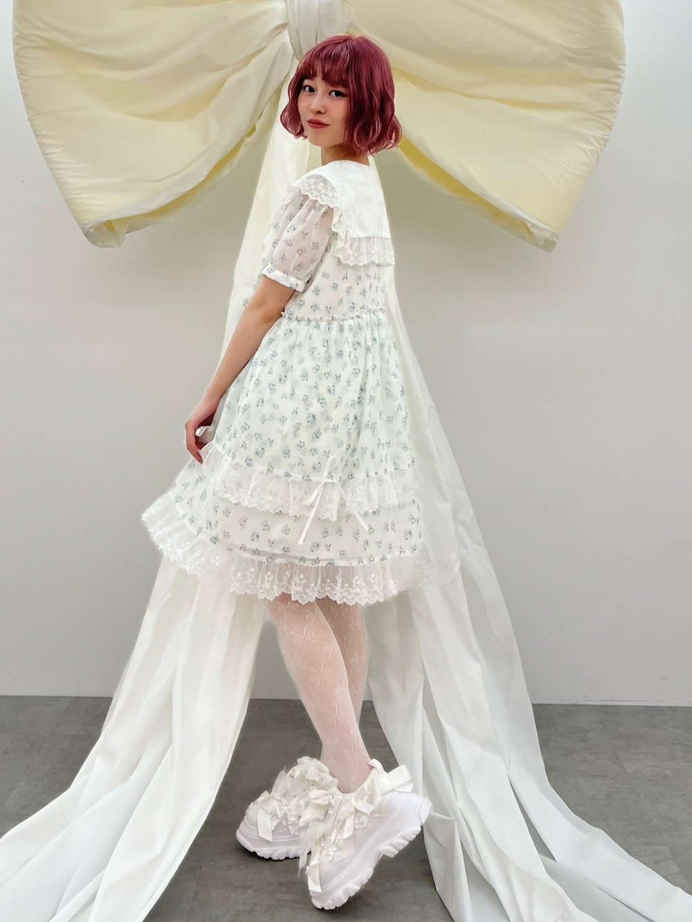 merry jenny airy petit flowerミニワンピース 早瀬ノエル コラボ】airy petit flowerミニワンピース｜メリー