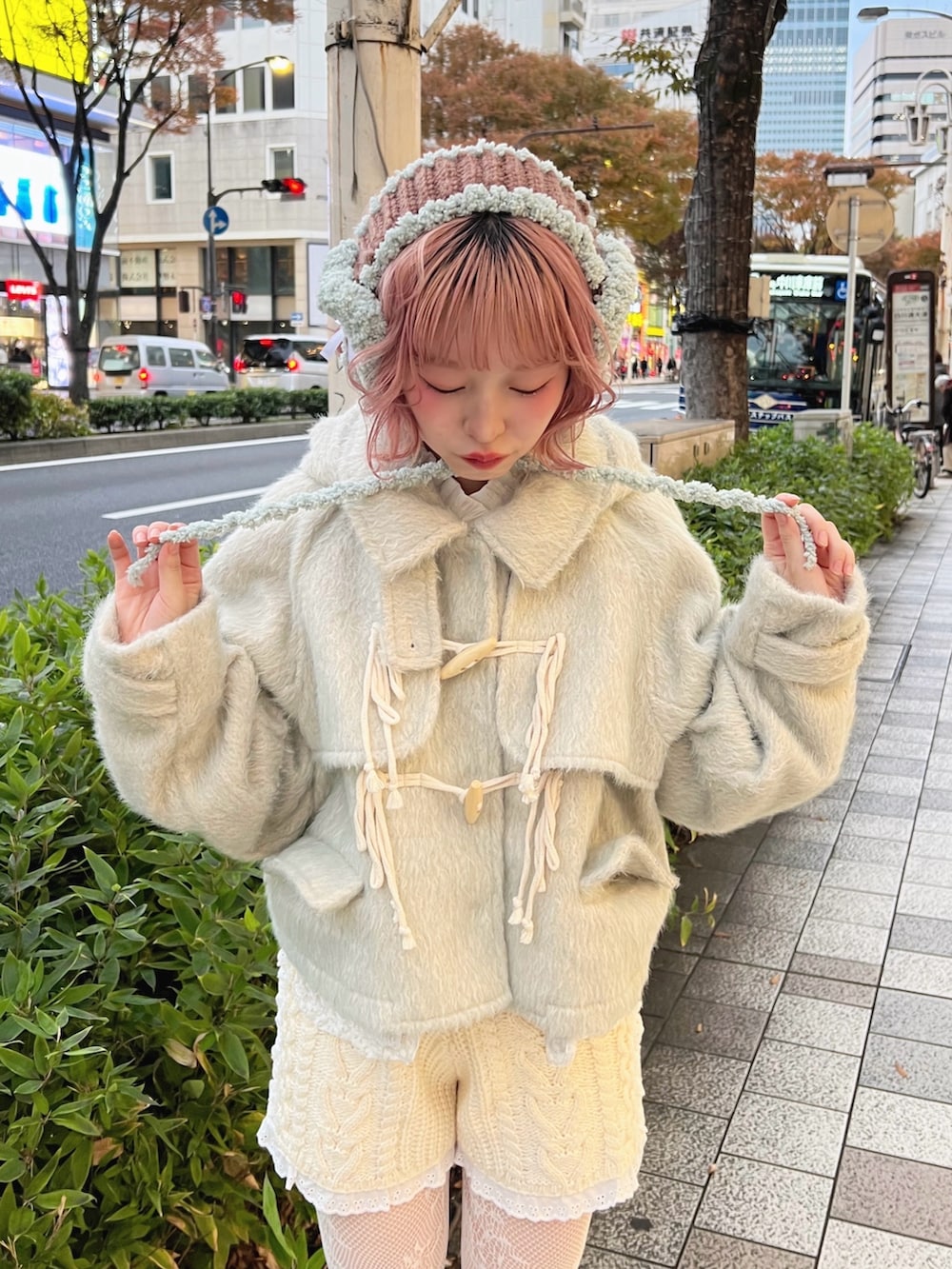 merry jenny milk shaggy Duffle Coat コート