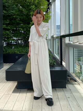 CLANE/クラネ】STAND COLLAR LOOSE ALL IN ONE/スタンドカラールーズ